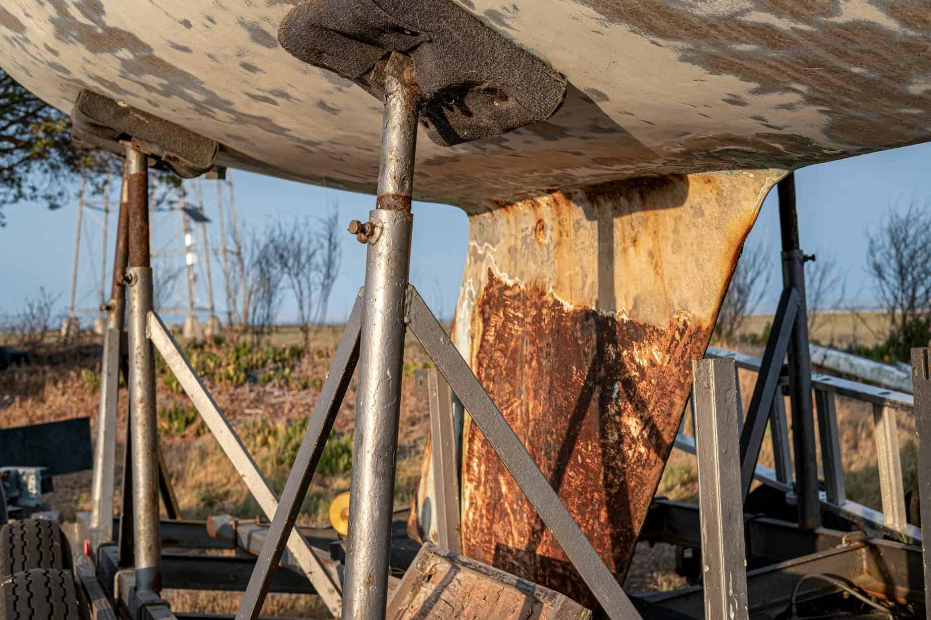 rusty metal structure