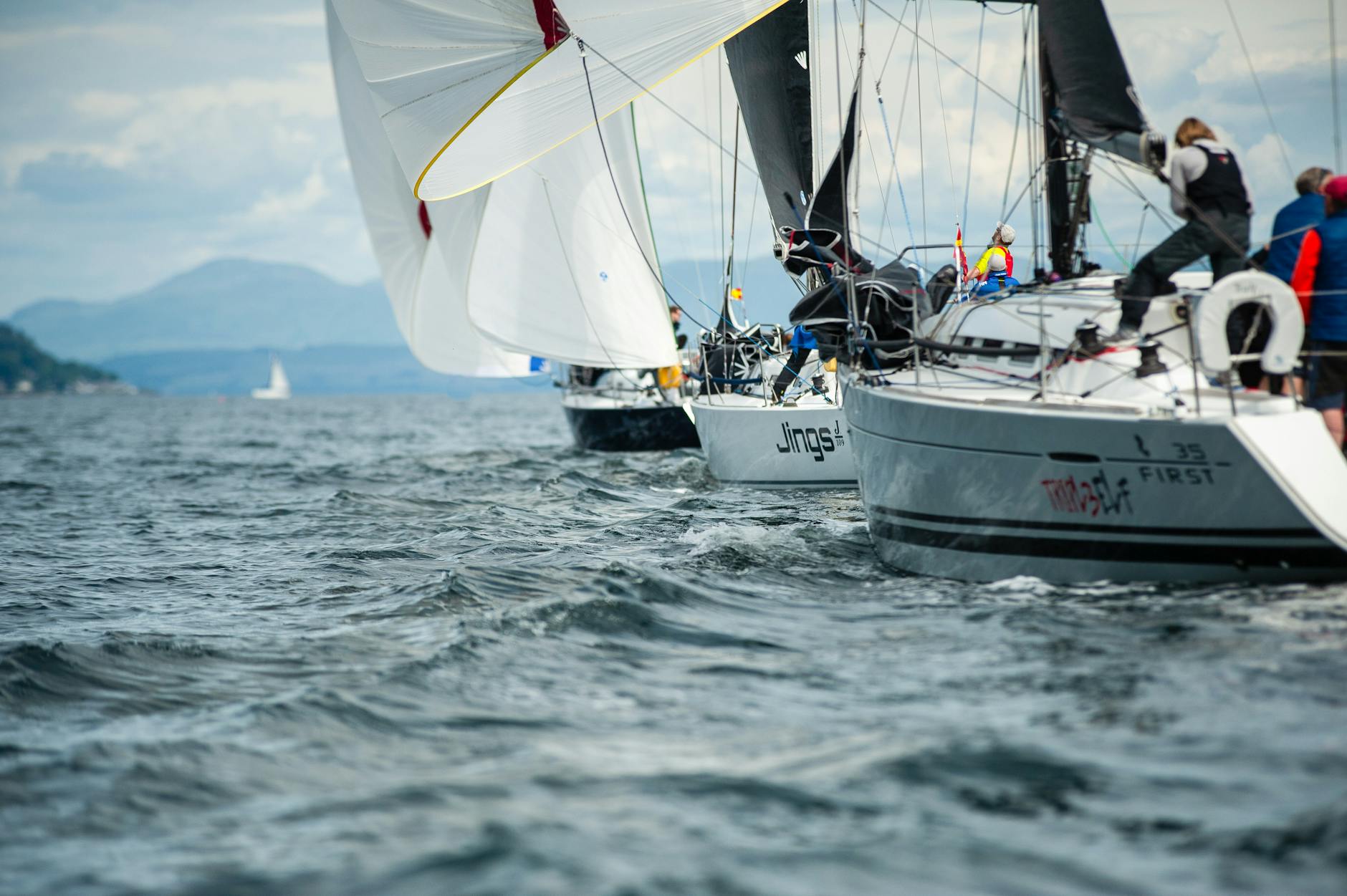 Sailing yachts out cruising in colder climates. 