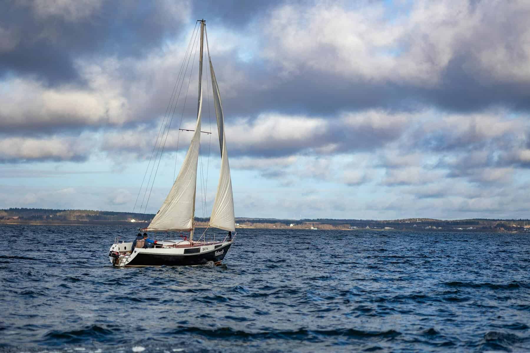 sailing adventure on a scenic blue sea