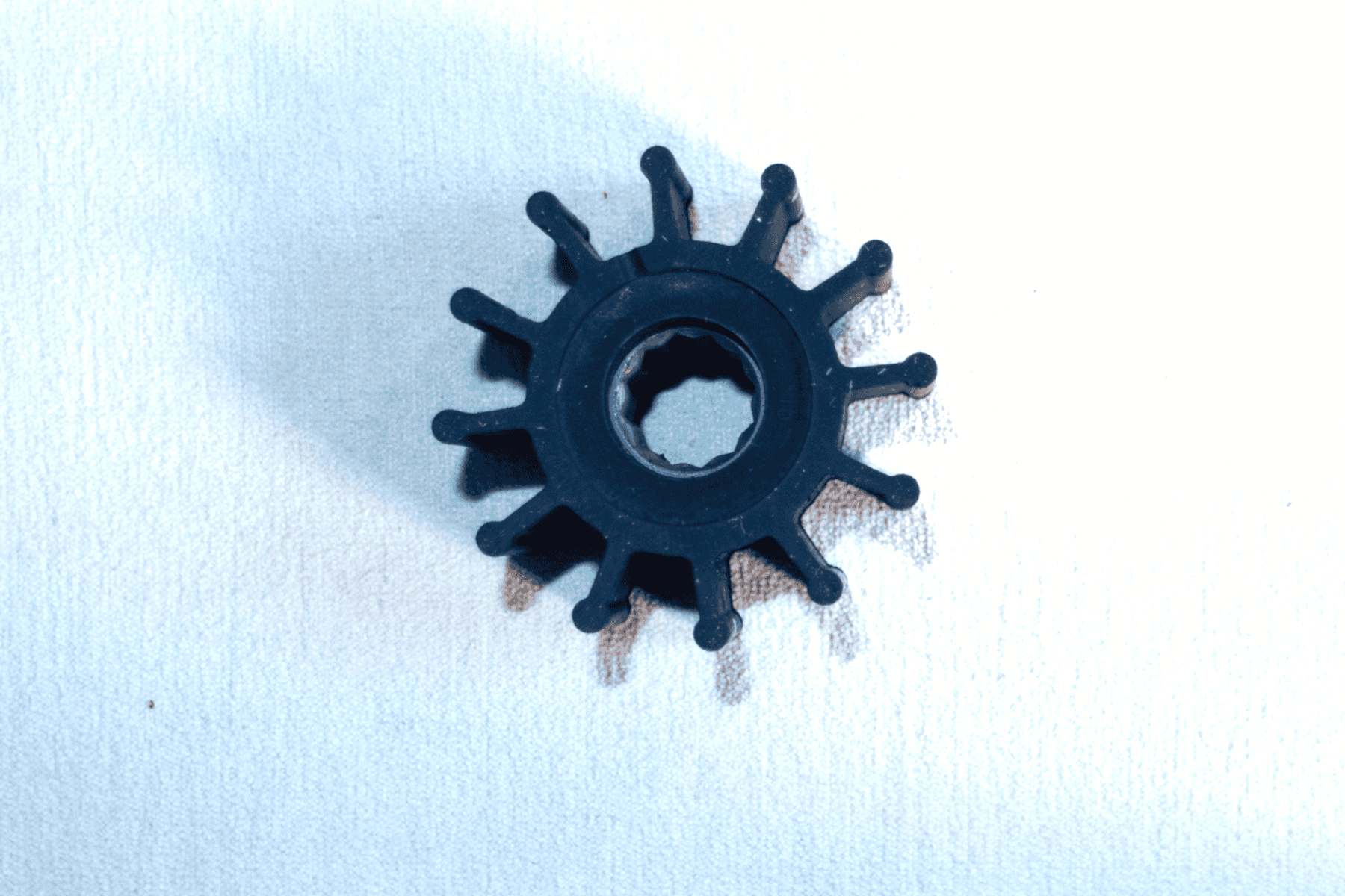 Boat impeller on a white background.