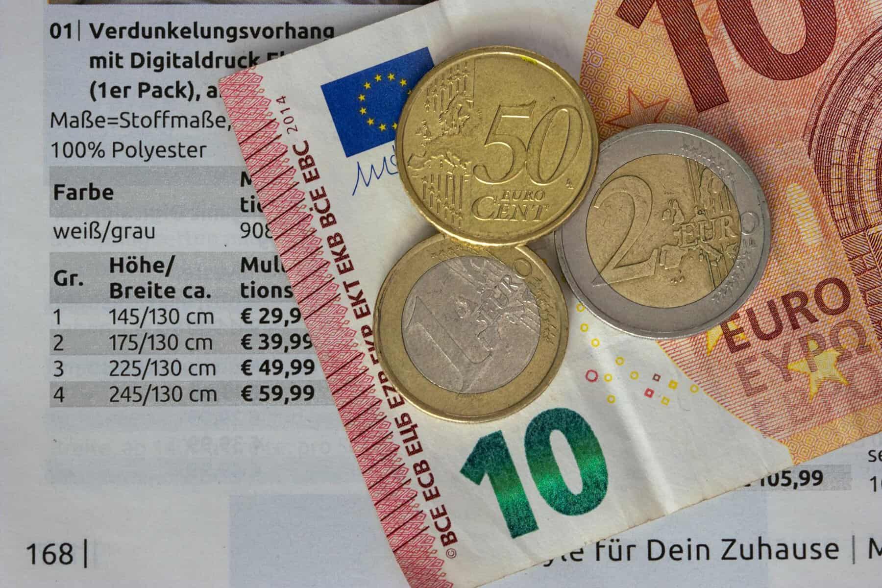 money euro corporate money background showing boat detailing prices 